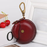 Maxbell Portable Retro Jewelry Wallet Viking Style Bag Tray for Gift Adults Deep Red