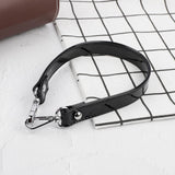 Maxbell Replacement Purse Straps Handle Strap Clutches Handbag PU Leather Bag Strap Argent 43cm