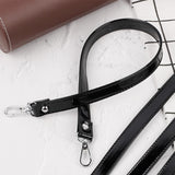 Maxbell Replacement Purse Straps Handle Strap Clutches Handbag PU Leather Bag Strap Argent 43cm