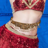 Maxbell Fashion Belly dance Chain Belly Jewelry Hollow Halloween Costume Outfit