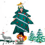 Maxbell Christmas Tree Costume Xmas Party Clothes Cosplay for New Years Stage Green