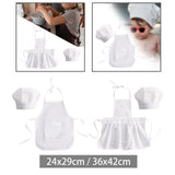 Maxbell 2 Pieces Baby Chef Apron and Hat Infant Baby Chef Costume Kids Costumes Set S Boy