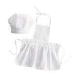 Maxbell 2 Pieces Baby Chef Apron and Hat Infant Baby Chef Costume Kids Costumes Set L Girl