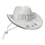 Maxbell Cowgirl Hat Wind Lanyard Jazz Hat Cowboy Hat for Wedding Celebration Holiday