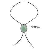 Maxbell Stylish Men Bolo Tie Clothing Accessory Necklace for Sweater Wedding Gift Light Green