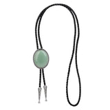 Maxbell Stylish Men Bolo Tie Clothing Accessory Necklace for Sweater Wedding Gift Light Green