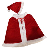 Maxbell Children Christmas Shawl with Hat Christmas Cloak Dress up for Xmas Festival