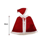 Maxbell Children Christmas Shawl with Hat Christmas Cloak Dress up for Xmas Festival