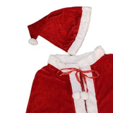 Maxbell Children Christmas Shawl with Hat Christmas Cloak Dress up for Xmas Festival