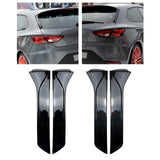 Maxbell 2Pcs Car Window Spoiler Styling Exterior Decor for Seat Leon 5F FR Gloss Black