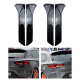 Maxbell 2Pcs Car Window Spoiler Styling Exterior Decor for Seat Leon 5F FR Gloss Black