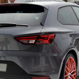 Maxbell 2Pcs Car Window Spoiler Styling Exterior Decor for Seat Leon 5F FR Gloss Black