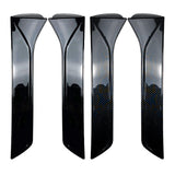 Maxbell 2Pcs Car Window Spoiler Styling Exterior Decor for Seat Leon 5F FR Gloss Black