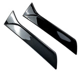 Maxbell 2Pcs Car Window Spoiler Styling Exterior Decor for Seat Leon 5F FR Gloss Black