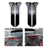 Maxbell 2Pcs Car Window Spoiler Styling Exterior Decor for Seat Leon 5F FR Gloss Black