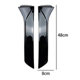 Maxbell 2Pcs Car Window Spoiler Styling Exterior Decor for Seat Leon 5F FR Gloss Black
