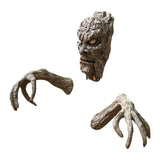 Maxbell 3Pcs Resin Facial Features Figures Holiday Decorative for Garden Lawn