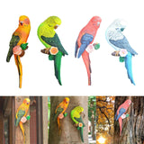 Maxbell Realistic Miniature Birds Tree Peeker Decor Statue for Outdoor Patio