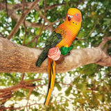 Maxbell Realistic Miniature Birds Tree Peeker Decor Statue for Outdoor Patio