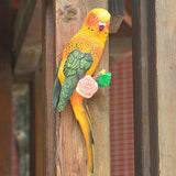 Maxbell Realistic Miniature Birds Tree Peeker Decor Statue for Outdoor Patio