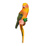 Maxbell Realistic Miniature Birds Tree Peeker Decor Statue for Outdoor Patio