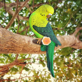 Maxbell Realistic Miniature Birds Tree Peeker Decor Statue for Outdoor Patio