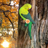 Maxbell Realistic Miniature Birds Tree Peeker Decor Statue for Outdoor Patio