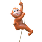 Maxbell Hanging Swing Animal Statue Garden Sculpture Decor Hand Painted Accessories Monkey