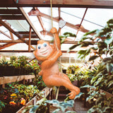Maxbell Hanging Swing Animal Statue Garden Sculpture Decor Hand Painted Accessories Monkey