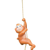 Maxbell Hanging Swing Animal Statue Garden Sculpture Decor Hand Painted Accessories Monkey