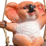 Maxbell Hanging Swing Animal Statue Garden Sculpture Decor Hand Painted Accessories Koala