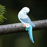 Maxbell Realistic Miniature Birds Tree Peeker Decor Statue for Outdoor Patio