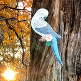 Maxbell Realistic Miniature Birds Tree Peeker Decor Statue for Outdoor Patio