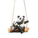 Maxbell Hanging Swing Animal Statue Garden Sculpture Decor Hand Painted Accessories Panda