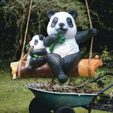 Maxbell Hanging Swing Animal Statue Garden Sculpture Decor Hand Painted Accessories Panda