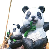 Maxbell Hanging Swing Animal Statue Garden Sculpture Decor Hand Painted Accessories Panda