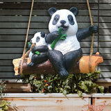 Maxbell Hanging Swing Animal Statue Garden Sculpture Decor Hand Painted Accessories Panda