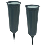 Maxbell Cone Cemetery Vases Accessories Detachable Flower Pot for Outdoor Home Yard