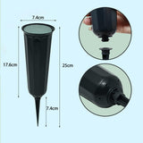 Maxbell Cone Cemetery Vases Accessories Detachable Flower Pot for Outdoor Home Yard