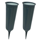 Maxbell Cone Cemetery Vases Accessories Detachable Flower Pot for Outdoor Home Yard