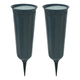 Maxbell Cone Cemetery Vases Accessories Detachable Flower Pot for Outdoor Home Yard