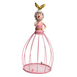 Maxbell Princess Dress Flower Stand Artificial Flowers Display Ornament for Desktop Pink