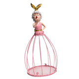Maxbell Princess Dress Flower Stand Artificial Flowers Display Ornament for Desktop Pink