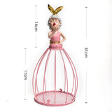Maxbell Princess Dress Flower Stand Artificial Flowers Display Ornament for Desktop Pink