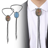 Maxbell Fashion Bolo Tie Necklace Pendant Adjustable Casual Jewelry PU Leather Rope Multicolor