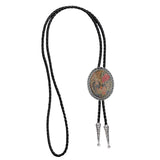 Maxbell Fashion Bolo Tie Necklace Pendant Adjustable Casual Jewelry PU Leather Rope Multicolor