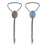 Maxbell Fashion Bolo Tie Necklace Pendant Adjustable Casual Jewelry PU Leather Rope Multicolor