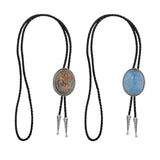 Maxbell Fashion Bolo Tie Necklace Pendant Adjustable Casual Jewelry PU Leather Rope Multicolor