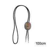 Maxbell Fashion Bolo Tie Necklace Pendant Adjustable Casual Jewelry PU Leather Rope Multicolor