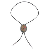 Maxbell Fashion Bolo Tie Necklace Pendant Adjustable Casual Jewelry PU Leather Rope Multicolor